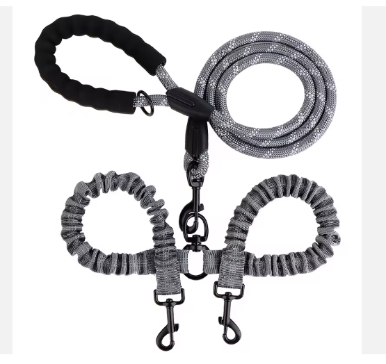 Grey Dual Leash