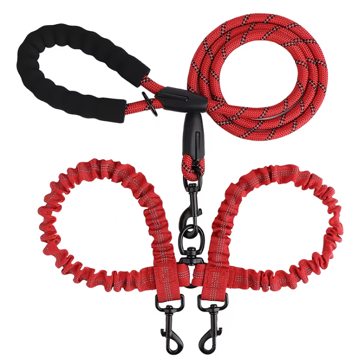 Red Dual Leash